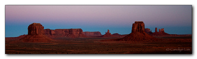 Pano of the Iconic Buttes of Monument Valley