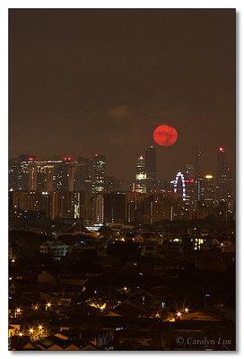 Red Moon Setting