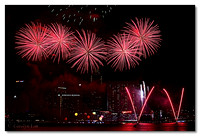 Fireworks from Marina Bay