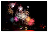Fireworks from Marina Bay