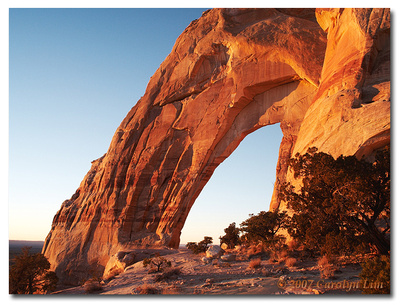 Navajo Arch at Sunrise
