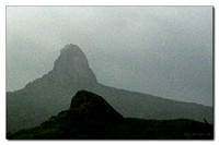 Mt Dajian and Mt Siaojian on a rainy afternoon